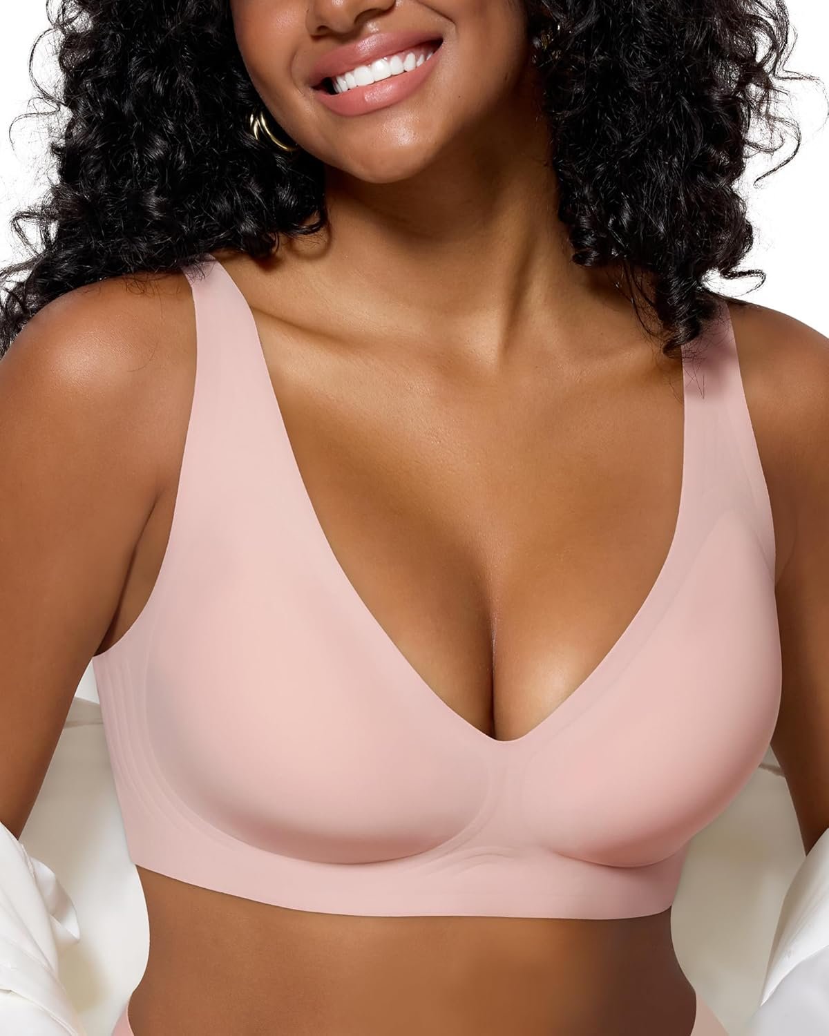As Fairy Bras for Women Deep V Seamless Wireless Support Lift No Underwire Plunge Bralettes Full Coverage Push Up Bra - lunas-mystic-emporium.com As Fairy Bras for Women Deep V Seamless Wireless Support Lift No Underwire Plunge Bralettes Full Coverage Push Up Bra