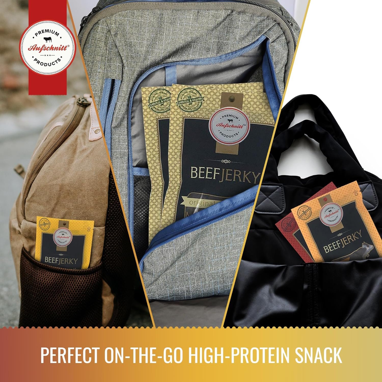 Aufschnitt Grass Fed Beef Jerky - Low Sodium Certified Kosher - Made in USA - Keto Friendly - 5 Pack Variety Pack - lunas-mystic-emporium.com Aufschnitt Grass Fed Beef Jerky - Low Sodium, Certified Kosher - Made in USA - Keto Friendly - 5 Pack, Variety Pack