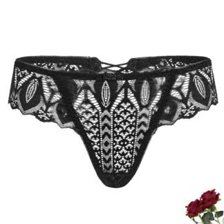 Avidlove Panties for Women Lace Thongs Cross Back Tanga Sexy Cheeky Low Waist Bikinis Underwear