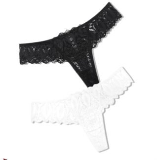 Avidlove Panties for Women Lace Thongs Cross Back Tanga Sexy Cheeky Low Waist Bikinis Underwear