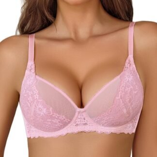Avidlove Women Lace Bra Underwire Sexy Bralettes Unlined Mesh Full Coverage Lingerie Everyday Bras