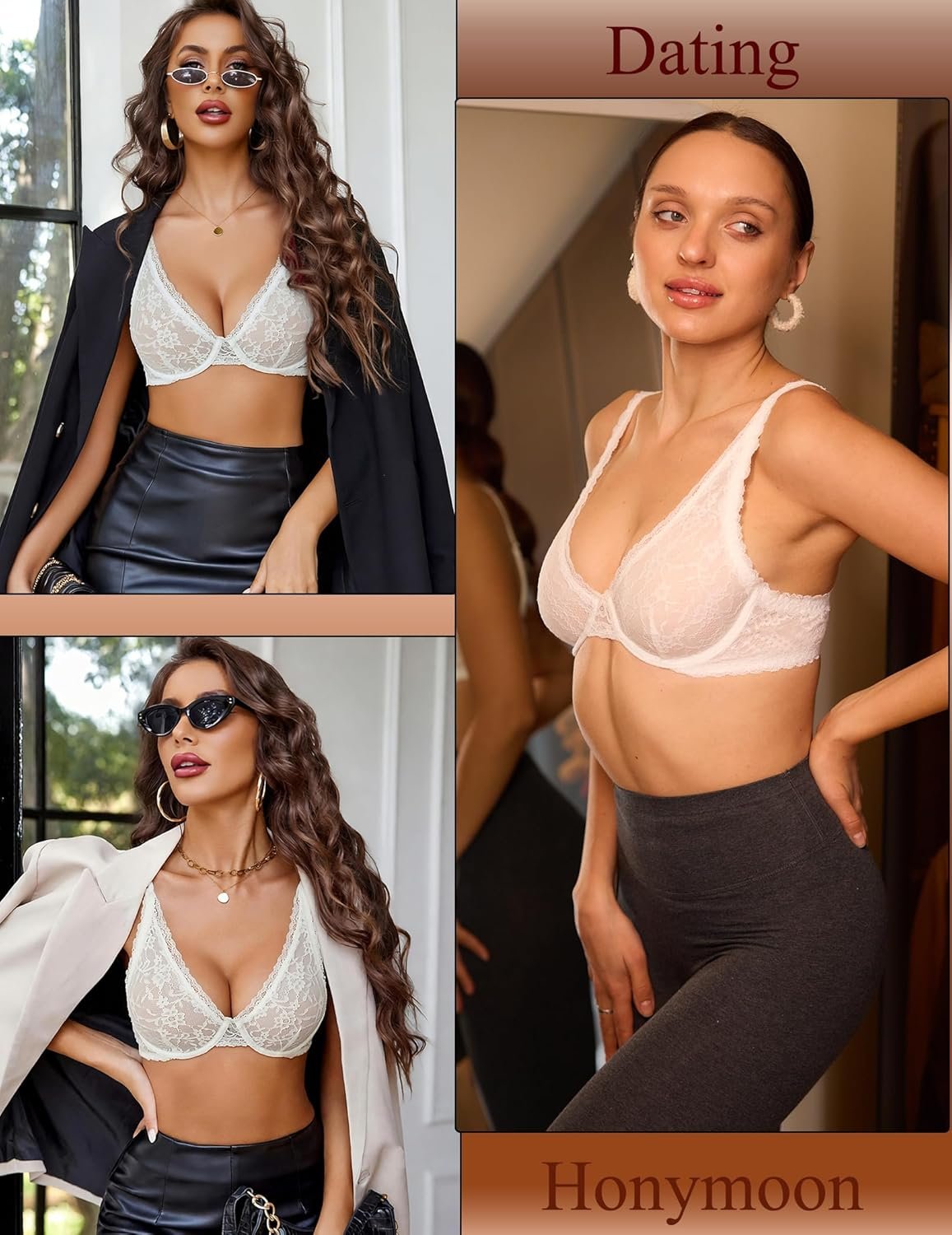 Avidlove Womens Lace Bra Sexy Sheer Underwire Unlined Plunge Everyday Bras Full Coverage Bralettes - lunas-mystic-emporium.com Avidlove Women's Lace Bra Sexy Sheer Underwire Unlined Plunge Everyday Bras Full Coverage Bralettes