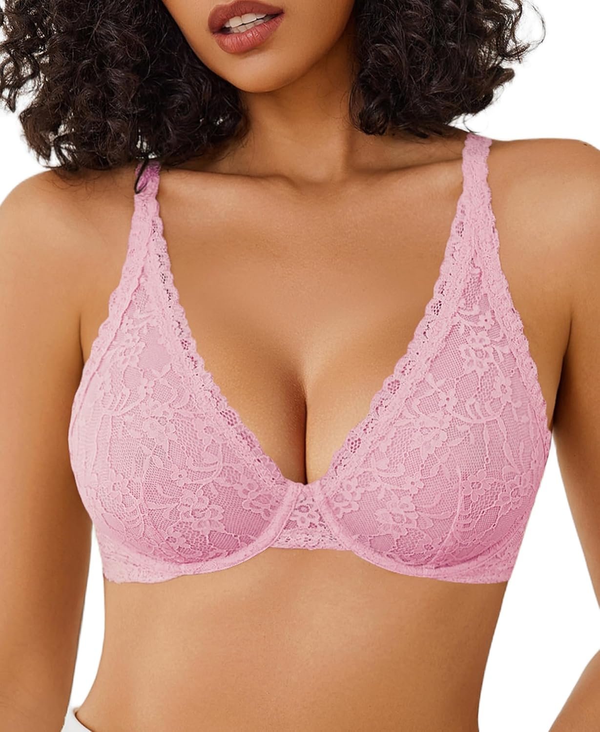Avidlove Womens Lace Bra Sexy Sheer Underwire Unlined Plunge Everyday Bras Full Coverage Bralettes - lunas-mystic-emporium.com Avidlove Women's Lace Bra Sexy Sheer Underwire Unlined Plunge Everyday Bras Full Coverage Bralettes