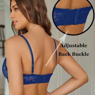 Avidlove Women's Lace Bra Sexy Sheer Underwire Unlined Plunge Everyday Bras Full Coverage Bralettes