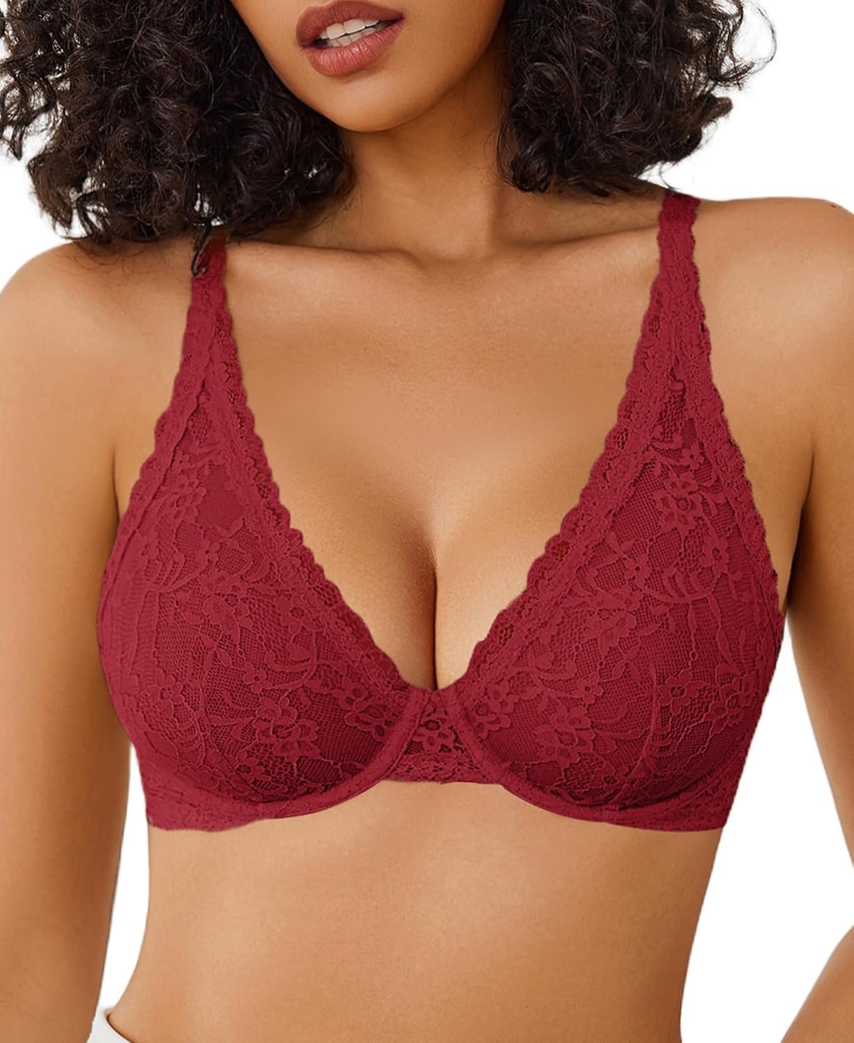 Avidlove Womens Lace Bra Sexy Sheer Underwire Unlined Plunge Everyday Bras Full Coverage Bralettes - lunas-mystic-emporium.com Avidlove Women's Lace Bra Sexy Sheer Underwire Unlined Plunge Everyday Bras Full Coverage Bralettes