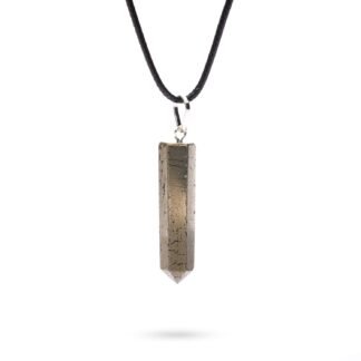 Ayana Crystals Handcrafted Pyrite Pendant Necklace - Ethically Sourced Raw Pyrite Crystal for Spiritual and Emotional Healing, Chakra Balancing, Zodiac Leo Birthstone
