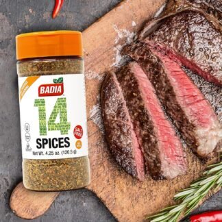 Badia 14 Spices Salt-Free All Purpose Seasoning, 4.25 oz – Savory Blend of Garlic, Onion, Herbs, Spices & Peppers
