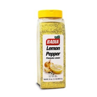 Badia Lemon Pepper Seasoning, 24 oz - Pepper, Garlic & Onion, Zesty Citrus Blend for Chicken, Seafood & Vegetables