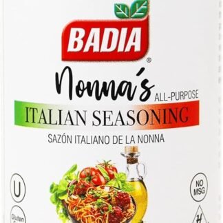 Badia Nonna's All Purpose Italian Seasoning, 2 oz - Oregano, Basil, Garlic, Salt Blend, Meats, Pastas, Vegetables, Gluten Free, No Msg