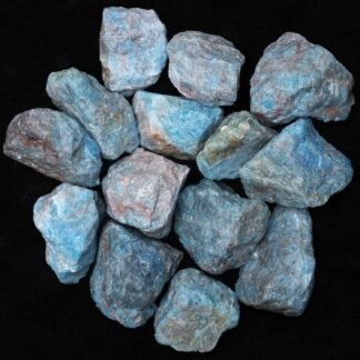 BEZAVO 1lb Blue Apatite Raw Crystals Bulk, Gemstone Rough Stones Crystals for Tumbling, Cabbing, Polishing, Wire Wrapping, Home Office Decor, Wicca & Reiki Crystal Healing Good...