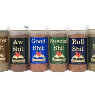 Big Cock Ranch Big 6 Sampler (Pack of 6 Seasonings with 1 each of Bull, Special, Good, Aw, Chicken, and No)