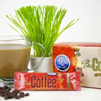 Bio Coffee- NEW! - First Organic Instant Non-dairy Alkaline Coffee (12 Sachet Box)