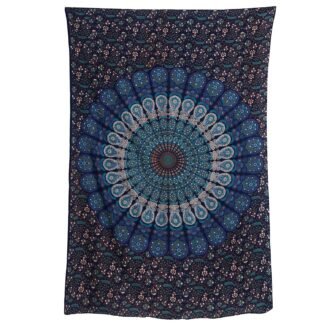 Bless International Handmade Indian hippie Bohemian Psychedelic Peacock Mandala Wall hanging College Dorm Beach Throws Table Cloth Bedding Tapestry Blue Green - lunas-mystic-emporium.com Bless International Handmade Indian hippie Bohemian Psychedelic Peacock Mandala Wall hanging College Dorm Beach Throws Table Cloth Bedding Tapestry (Blue Green,...