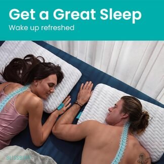 BLISSBURY Stomach Sleeping Pillow – Ultra Thin 2.6" Memory Foam for Neck and Cervical Support | Flat Pillow for Belly Sleeper | Low Loft Design for Comfort and Better Sleep