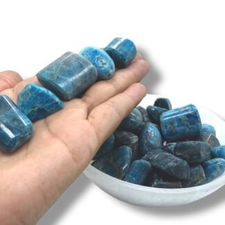 Blue Apatite Tumbled - Healing Stone - Crystal Healing 20-25mm