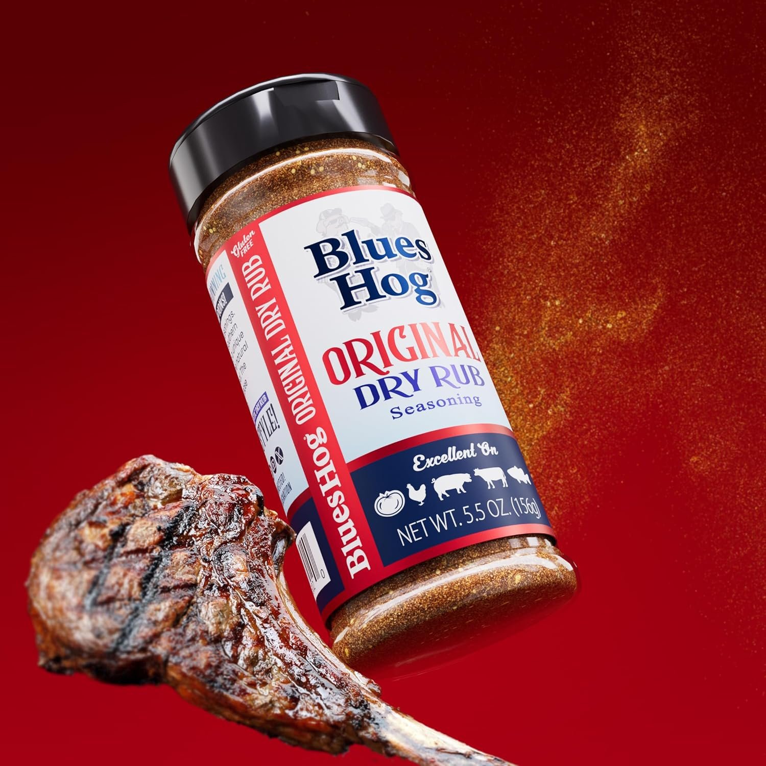 Blues Hog Original Dry Rub Seasoning Southern Spice Blend Gluten-Free All-Natural Made in the USA 26oz - lunas-mystic-emporium.com Blues Hog Original Dry Rub Seasoning, Southern Spice Blend, Gluten-Free, All-Natural, Made in the USA, 26oz