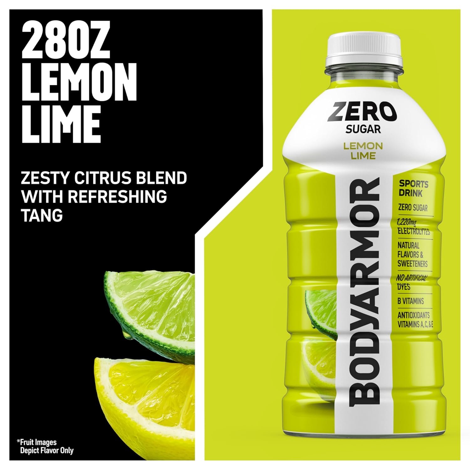 BODYARMOR ZERO Sugar Lemon Lime Electrolyte Drink Natural Flavors 28 Fl Oz Bottles 15 Pack B Vitamins Antioxidants Sugar Free Hydration - lunas-mystic-emporium.com BODYARMOR ZERO Sugar Lemon Lime Electrolyte Drink, Natural Flavors, 28 Fl Oz Bottles (15 Pack), B Vitamins & Antioxidants Sugar Free Hydration