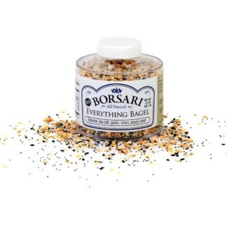 Borsari Everything Bagel Seasoning - Gourmet Bagel Seasoning With Sea Salt and Poppy Seeds - Gluten Free and Keto Friendly Spice for Cooking - Flavorful Seasoning - (3.2 oz -...