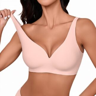 Bras for Women No Underwire Wireless Seamless Deep V Push Up Bra Supportive Full Coverage Everyday Bras