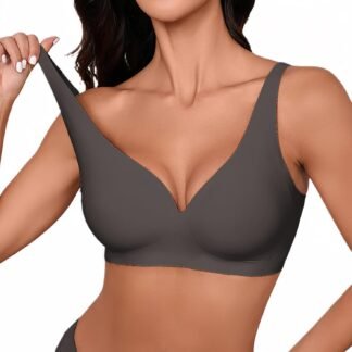 Bras for Women No Underwire Wireless Seamless Deep V Push Up Bra Supportive Full Coverage Everyday Bras