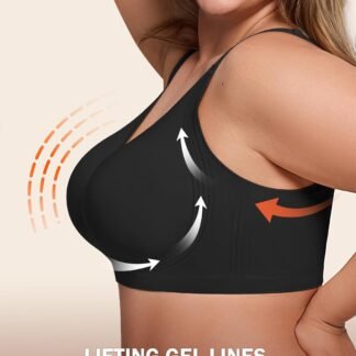 Bras for Women Supportive Wireless Push Up Bra Full Coverage No Underwire Seamless Plus Size for Older Women