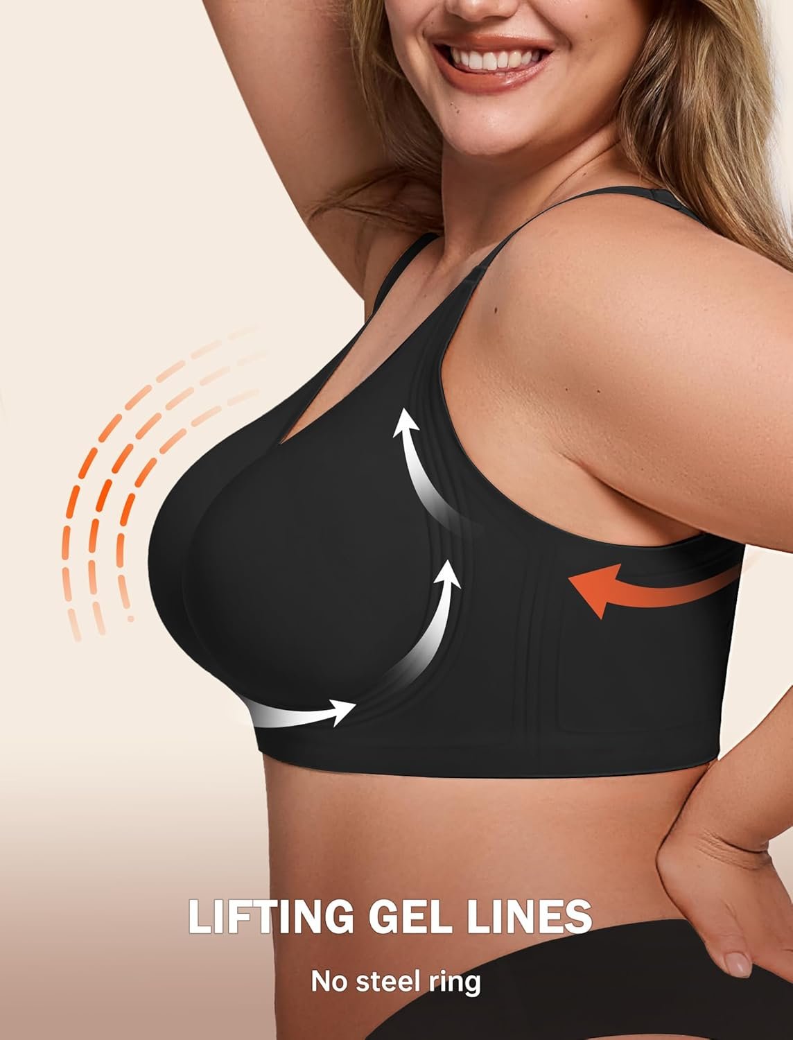 Bras for Women Supportive Wireless Push Up Bra Full Coverage No Underwire Seamless Plus Size for Older Women - lunas-mystic-emporium.com Bras for Women Supportive Wireless Push Up Bra Full Coverage No Underwire Seamless Plus Size for Older Women