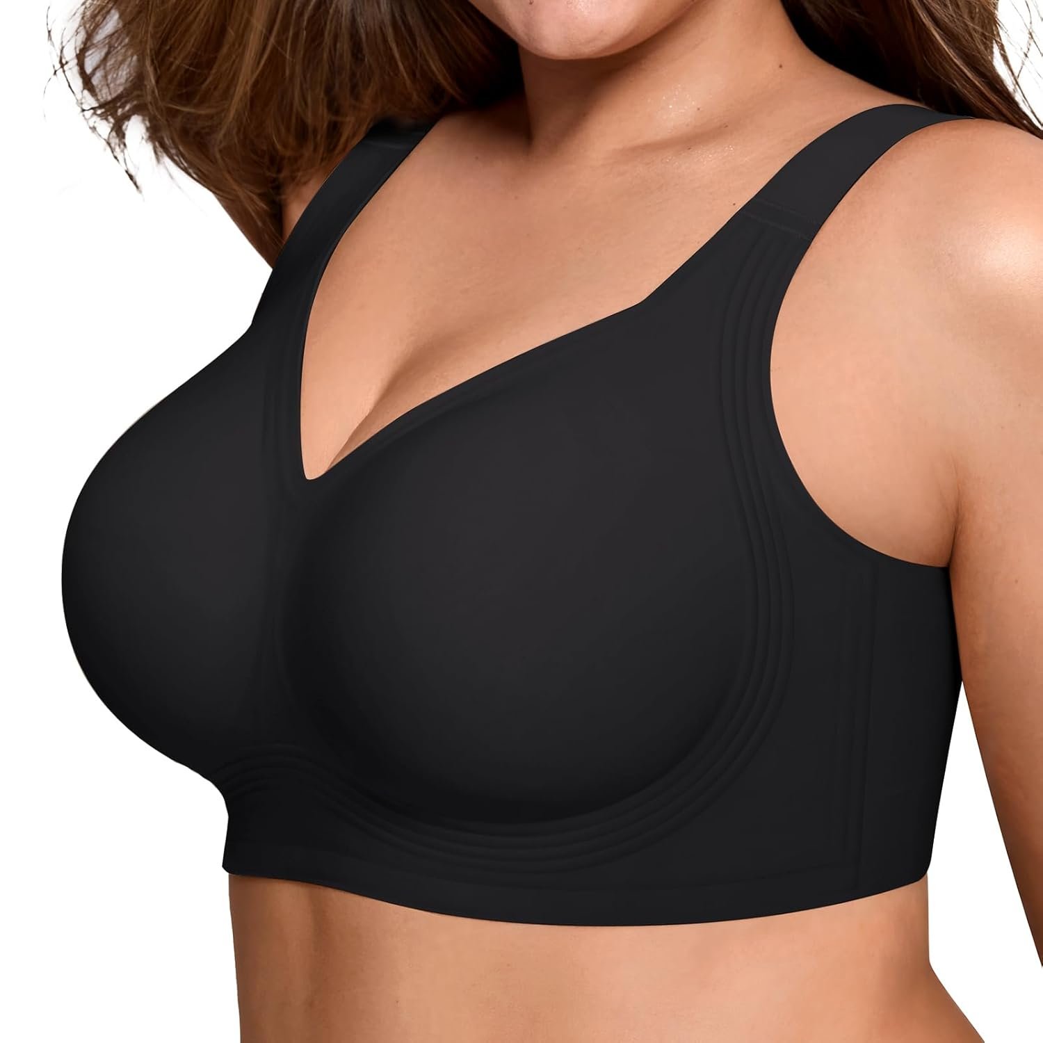 Bras for Women Supportive Wireless Push Up Bra Full Coverage No Underwire Seamless Plus Size for Older Women - lunas-mystic-emporium.com Bras for Women Supportive Wireless Push Up Bra Full Coverage No Underwire Seamless Plus Size for Older Women