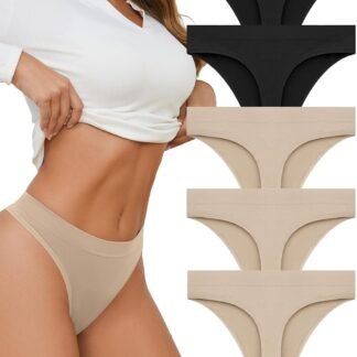 Breathable Seamless Thongs: Comfortable Women's Underwear 5-Pack