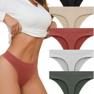 Breathable Seamless Thongs: Comfortable Women's Underwear 5-Pack