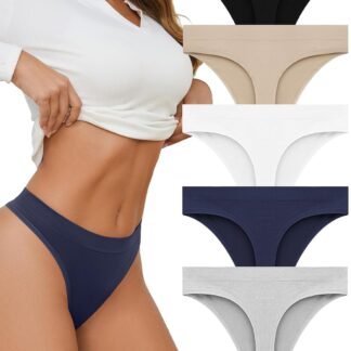 Breathable Seamless Thongs: Comfortable Women's Underwear 5-Pack