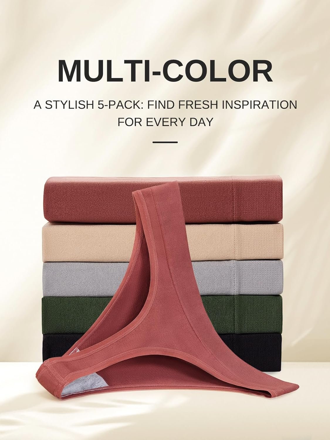 Breathable Seamless Thongs Comfortable Womens Underwear 5-Pack - lunas-mystic-emporium.com Breathable Seamless Thongs: Comfortable Women's Underwear 5-Pack