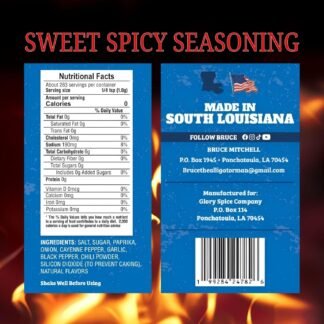 Bruce Mitchell, The Alligator Man, Sweet Cajun Rub & Sweet Spicy Seasoning Multi-Pack - 2 Pack (12.3oz & 10oz) - Perfect for BBQ, Grilling, Roasting, Air Frying, and More –...