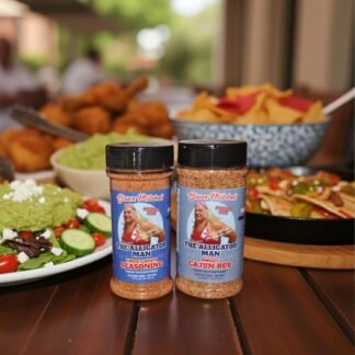 Bruce Mitchell, The Alligator Man, Sweet Cajun Rub & Sweet Spicy Seasoning Multi-Pack - 2 Pack (12.3oz & 10oz) - Perfect for BBQ, Grilling, Roasting, Air Frying, and More –...