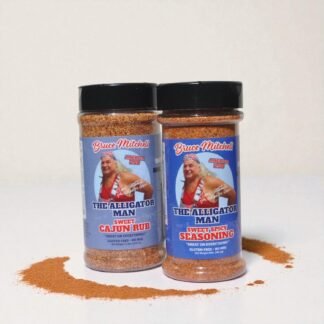 Bruce Mitchell, The Alligator Man, Sweet Cajun Rub & Sweet Spicy Seasoning Multi-Pack - 2 Pack (12.3oz & 10oz) - Perfect for BBQ, Grilling, Roasting, Air Frying, and More –...