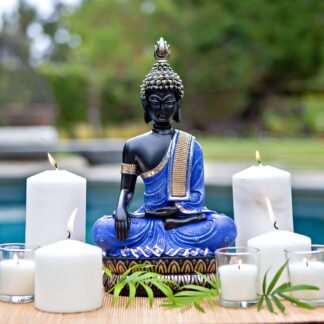 Buddha Statues for Home. 13" Buddha Statue (The Moment of Enlightenment). Collectibles and Figurines, Meditation Decor, Spiritual Living Room Decor, Yoga Zen room, Hindu and...