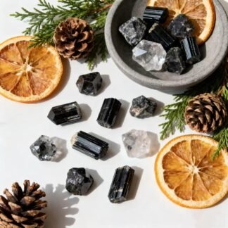 Bulk Raw Crystals - Beginner DIY Healing Crystal Set, 0.6-1.2” Natural Unpolished Gemstones for Terrarium, Meditation, Tarot, Grids, Aroma Stone, 0.45lb (Smoky Quartz-S)