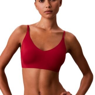 Calvin Klein Women's Invisibles Comfort Lightly Lined Seamless Wireless Triangle Bralette Bra