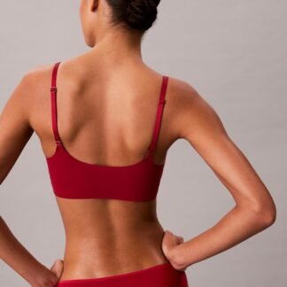 Calvin Klein Women's Invisibles Comfort Lightly Lined Seamless Wireless Triangle Bralette Bra