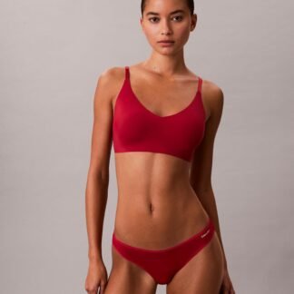 Calvin Klein Women's Invisibles Comfort Lightly Lined Seamless Wireless Triangle Bralette Bra