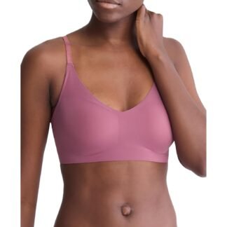 Calvin Klein Women's Invisibles Comfort Lightly Lined Seamless Wireless Triangle Bralette Bra