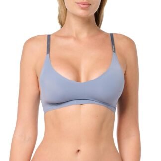 Calvin Klein Women's Invisibles Comfort Lightly Lined Seamless Wireless Triangle Bralette Bra