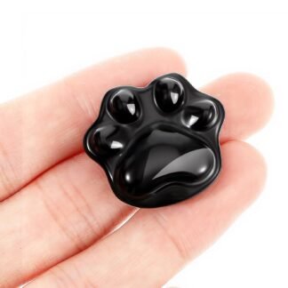 Cat Paw Worry Stone for Anxiety Crystals Hand Carved Cat Paw Obsidian Crystals Decorative Natural Stone Meditation Reiki Palm Stones Meditation Crystal for Relief Anxiety - lunas-mystic-emporium.com Cat Paw Worry Stone for Anxiety Crystals, Hand Carved Cat Paw Obsidian Crystals Decorative Natural Stone Meditation Reiki Palm Stones Meditation Crystal for Relief Anxiety