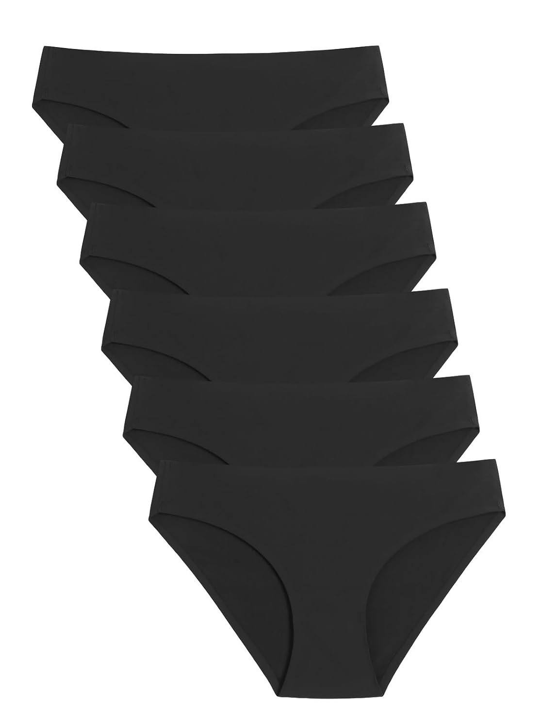 Caterlove Womens Seamless Underwear No Show Stretch Bikini Panties Silky Invisible Hipster 6 Pack - lunas-mystic-emporium.com Caterlove Women's Seamless Underwear No Show Stretch Bikini Panties Silky Invisible Hipster 6 Pack