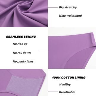 Caterlove Womens Seamless Underwear No Show Stretch Bikini Panties Silky Invisible Hipster 6 Pack - lunas-mystic-emporium.com Caterlove Women's Seamless Underwear No Show Stretch Bikini Panties Silky Invisible Hipster 6 Pack
