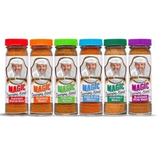 Chef Paul Magic Seasoning Blends Seafood Seasoning Variety Pack | Blackened Redfish & Steak, Seafood, Poultry, Vegetable, Pork & Veal | All-Purpose Spice Mix for Cooking | 2 Oz...