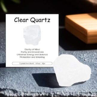 Clear Quartz Raw Stones 1PC, Gemstones Raw Stones and Healing Crystals, Hand Carved Natural Pocket Raw Stone for Decoration Tumbling, Garden(1.18"-1.97")