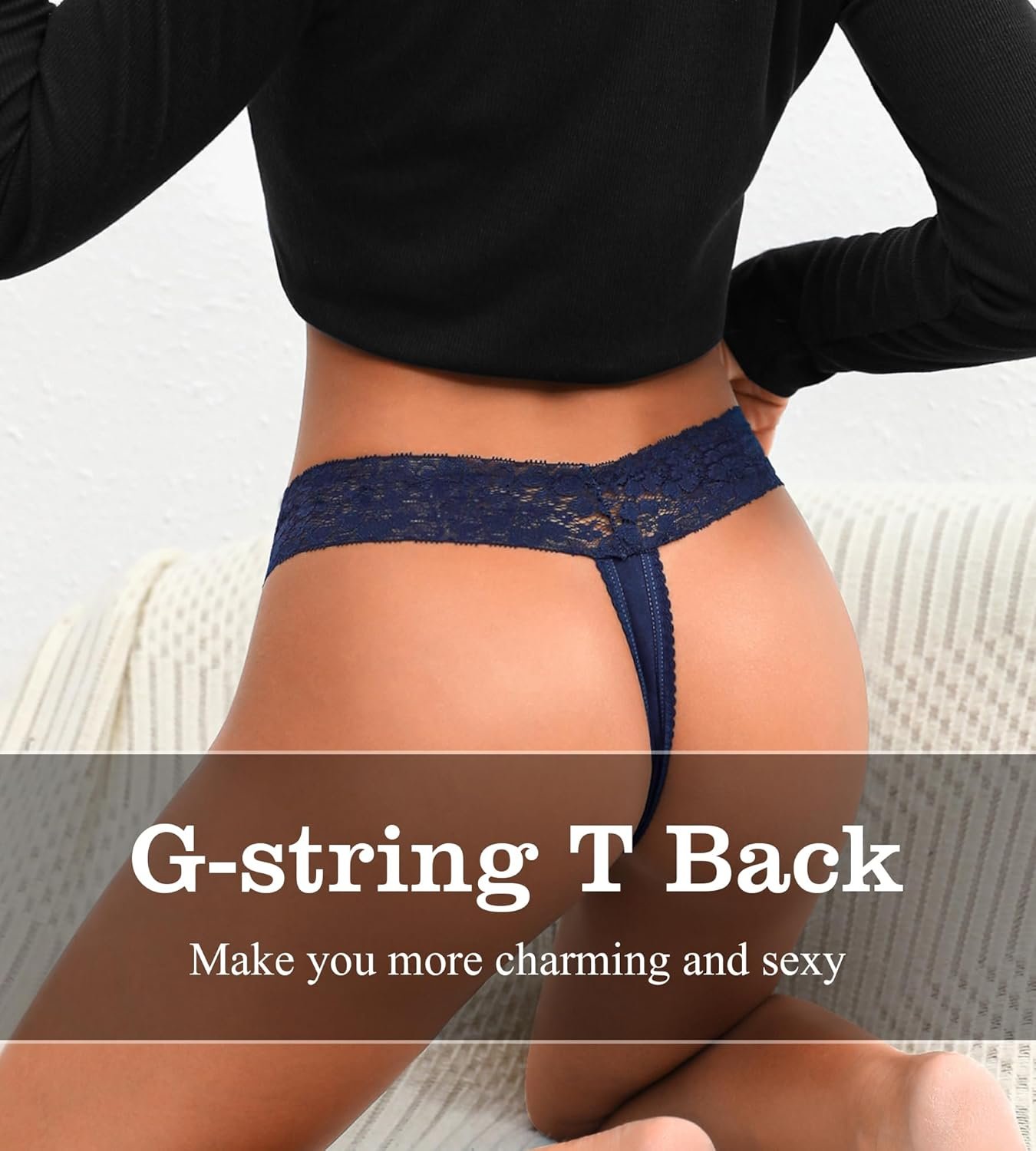 Cotton Thongs for Women T Back Breathable Comfort See Through Panties Seamless Lace Pack - lunas-mystic-emporium.com Cotton Thongs for Women, T Back Breathable Comfort See Through Panties, Seamless Lace Pack