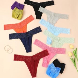 Cotton Thongs for Women T Back Breathable Comfort See Through Panties Seamless Lace Pack - lunas-mystic-emporium.com Cotton Thongs for Women, T Back Breathable Comfort See Through Panties, Seamless Lace Pack