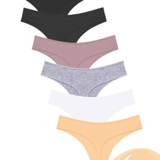 Cotton Underwear for Women Pack Breathable Thongs for Women Sexy Stretch Soft Womens Panties Thong XS-XL
