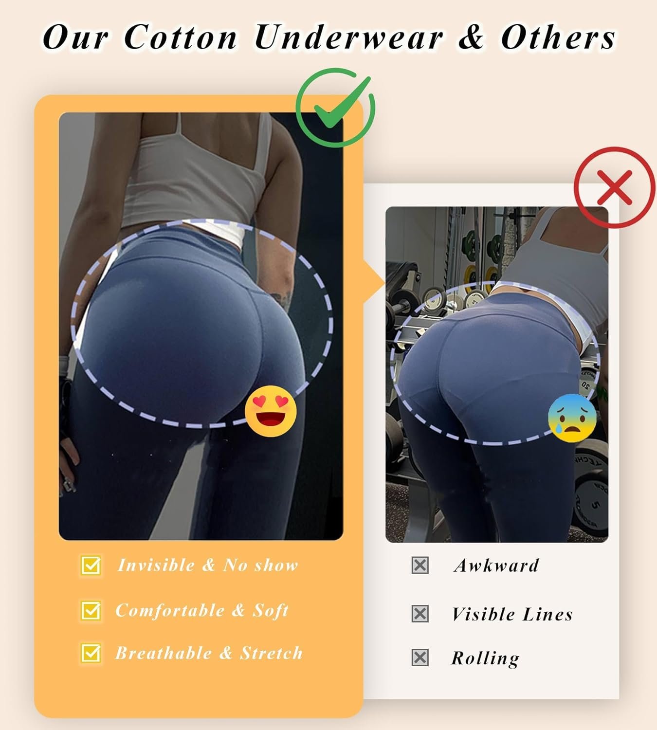 Cotton Underwear for Women Pack Breathable Thongs for Women Sexy Stretch Soft Womens Panties Thong XS-XL - lunas-mystic-emporium.com Cotton Underwear for Women Pack Breathable Thongs for Women Sexy Stretch Soft Womens Panties Thong XS-XL